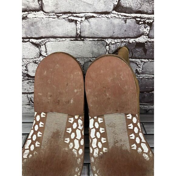 Dry-ShoD Italian Handmade Tan Leather Red Lace Up Combat Boots Men Sz 7M US/40EU - Picture 11 of 16